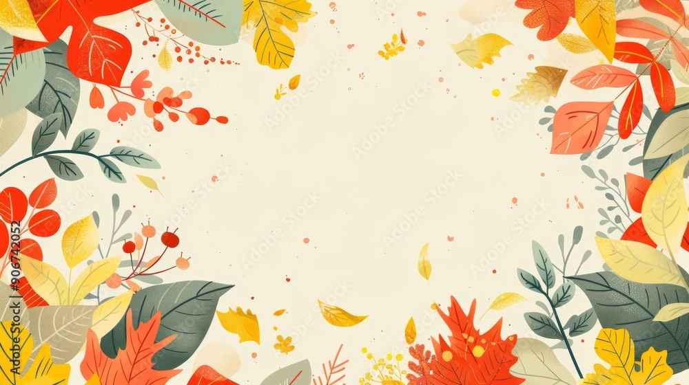 Wall mural Thanksgiving background. Autumn harvest