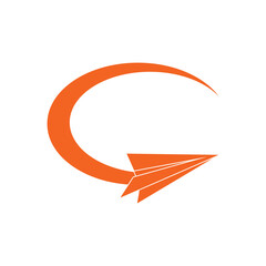 Paper Plane Logo Design Template Inspiration, Vector Illustration.