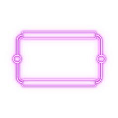 frame rectangle light neon and side circle