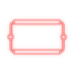 frame rectangle light neon and side circle