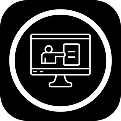 Online Presentation Icon Design