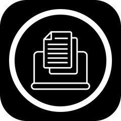 Online Contract Icon Design