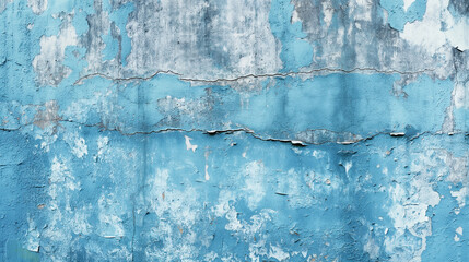 Obraz premium The Blue weathered wall textured background, Illustration
