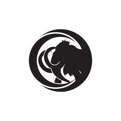 Mammoth Logo Design. Simple and Modern. Vector illustration