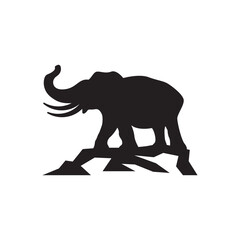 Mammoth Logo Design. Simple and Modern. Vector illustration