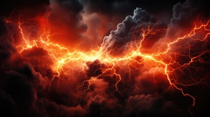 Abstract background with lightning (AI generated)  