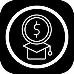 Education Cost Icon Design