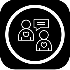 Gossiping Vector Icon Design