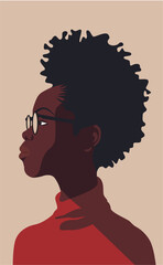 portrait of a beautiful black woman