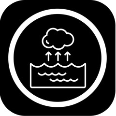 Obraz premium Water Vapor Vector Icon Design