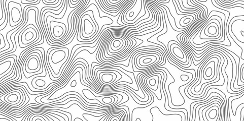 Abstract Topographic map background with wave line. Panorama view gradient multicolor wave curve lines banner background design. Vector illustration. wave Line topography map contour background.	