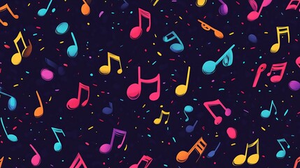 Obraz premium Musical pattern background