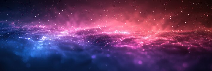 Naklejka premium Abstract Cosmic Landscape