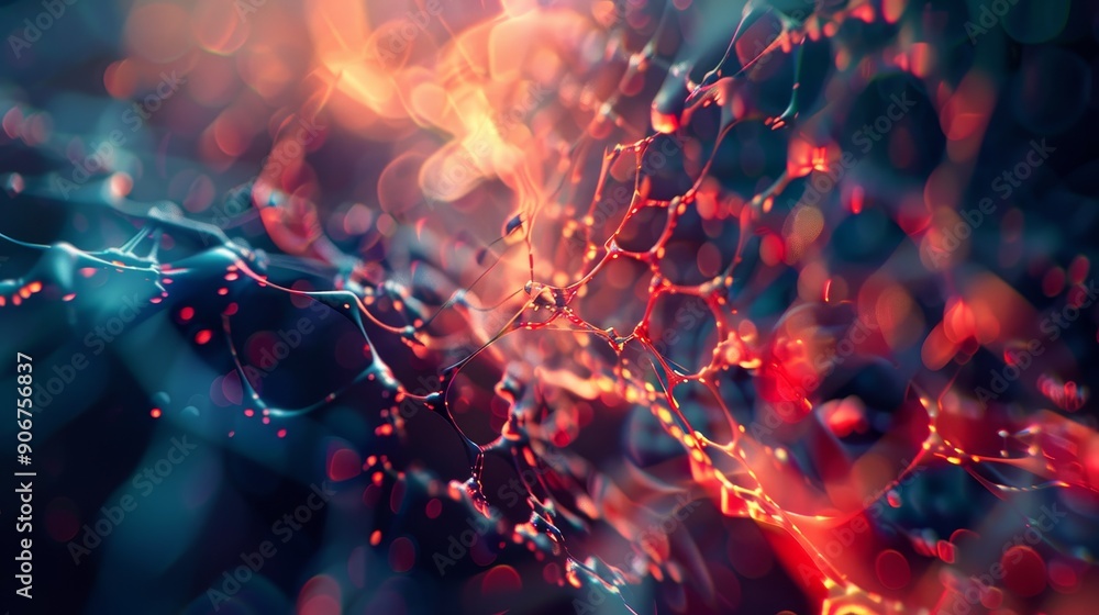 Poster abstract background with vibrant colors and swirling textures. a dynamic and energetic composition. 