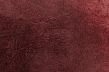Beautiful red background with genuine leather texture
