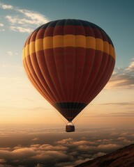 Obraz premium hot air balloon at sunset