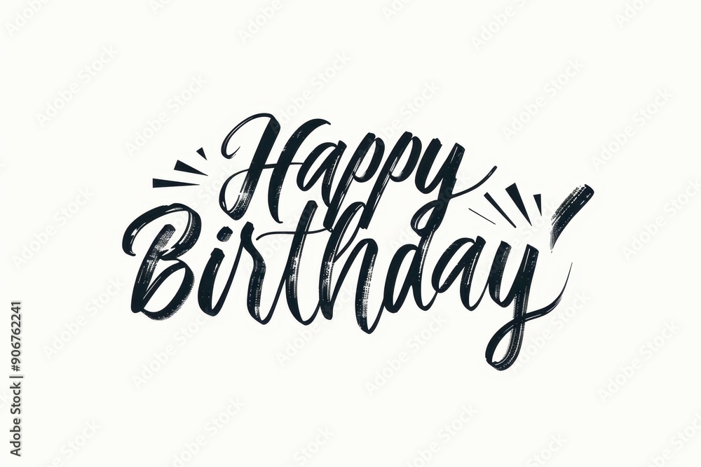 Poster simple minimalistic elegant calligraphy text 