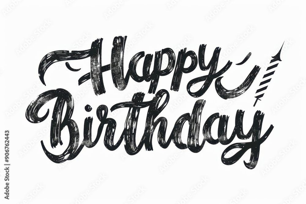 Poster simple minimalistic flat style hand drawn text 