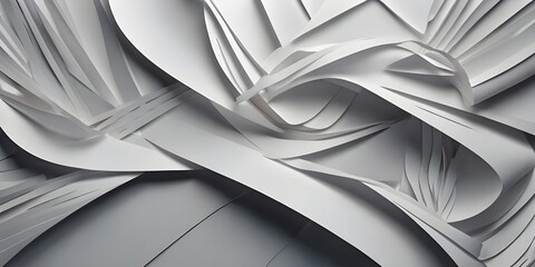 Clean paper art design abstract background