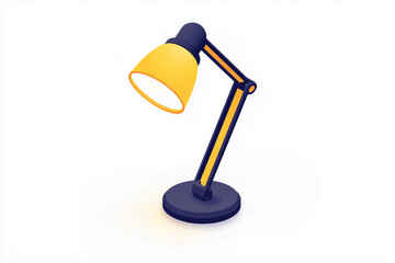 Desk Lamp - lamp, desk lamp, light, yellow lamp, blue lamp, table lamp, office lamp, modern lamp, lighting, home decor, minimalist lamp, study lamp