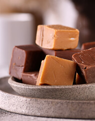 candies soft caramel handmade for dessert