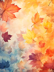 Abstract autumn leaves wallpaper background 
