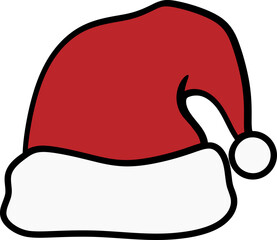 Santa Hat Vector Graphic Illustration 