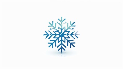 snow icon vector Symbol of winter, white background