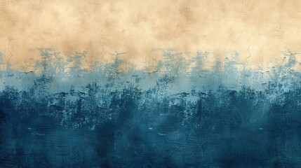 A serene blend of blue tones transitioning into warm earth hues, perfect for backgrounds or artistic projects.