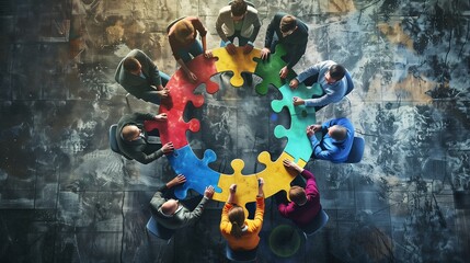 Meeting corporate success business brainstorming teamwork concept.