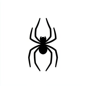 Modern illustration of a spider Halloween line icon. Simple design for mobile concept and web design. Lineage of a bat animal outline modern icon. Symbol, logo illustration. Graphism. Modern