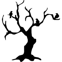 Halloween Dead Tree Silhouette
