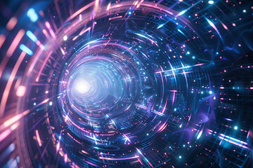 Futuristic technology backgrounds with sleek designs, neon lights, and digital elements, perfect for modern, high-tech visuals.