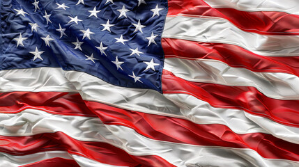American flag closeup