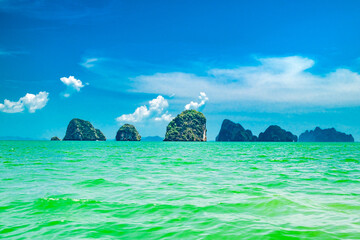 rocky islands in Andaman Sea, Thailand
