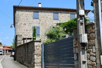 Fototapeta premium Stone village in the Mont Pilat natural park in France.