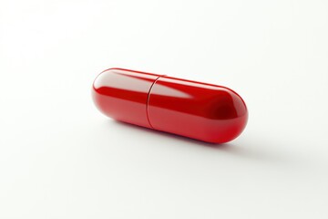 Pill isolated on white background, full depth of field , ai