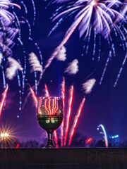 1 January 2009, Jakarta, Indonesia, South East Asia, Fireworks on new year night.