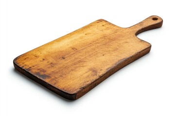 Fototapeta premium wooden Cutting Board, isolated on white background, full depth of field, ai