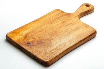 Fototapeta premium wooden Cutting Board, isolated on white background, full depth of field, ai