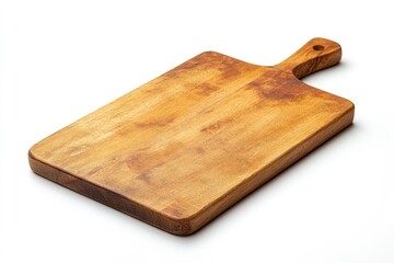 Fototapeta premium wooden Cutting Board, isolated on white background, full depth of field, ai