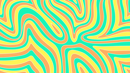 green background with wave seamless pattern