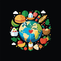 Creative Collection of various Fast Food Design