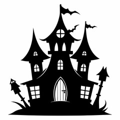 black fairy halloween witch house black silhouette