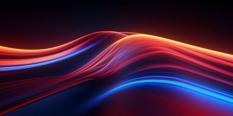 information technology in mesmerizing style, Abstract digital and background waves