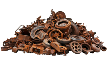 Rusty Metal Scrap Heap.