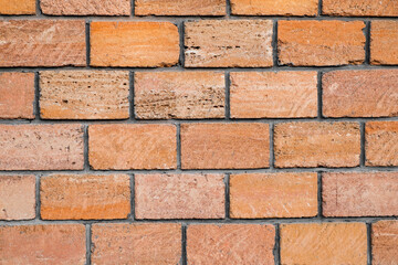 Obraz premium old red vintage brick wall texture background.