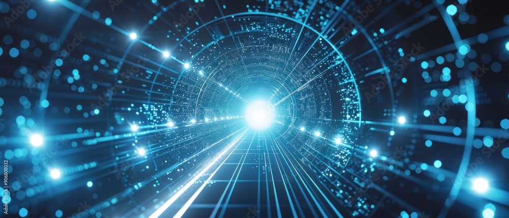 Poster abstract technology background of high speed data transfer, ultra fast broadband and connection, dig