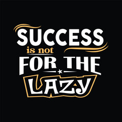 Success lettering vector typography t-shirt design.