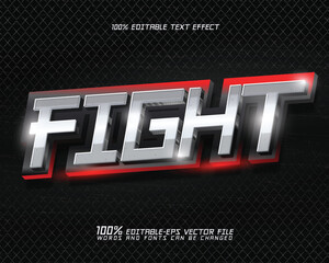 fight editable text effect